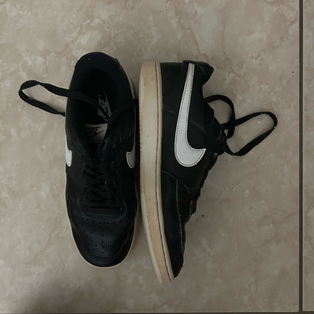 Nike Black Sneakers with White Swoosh